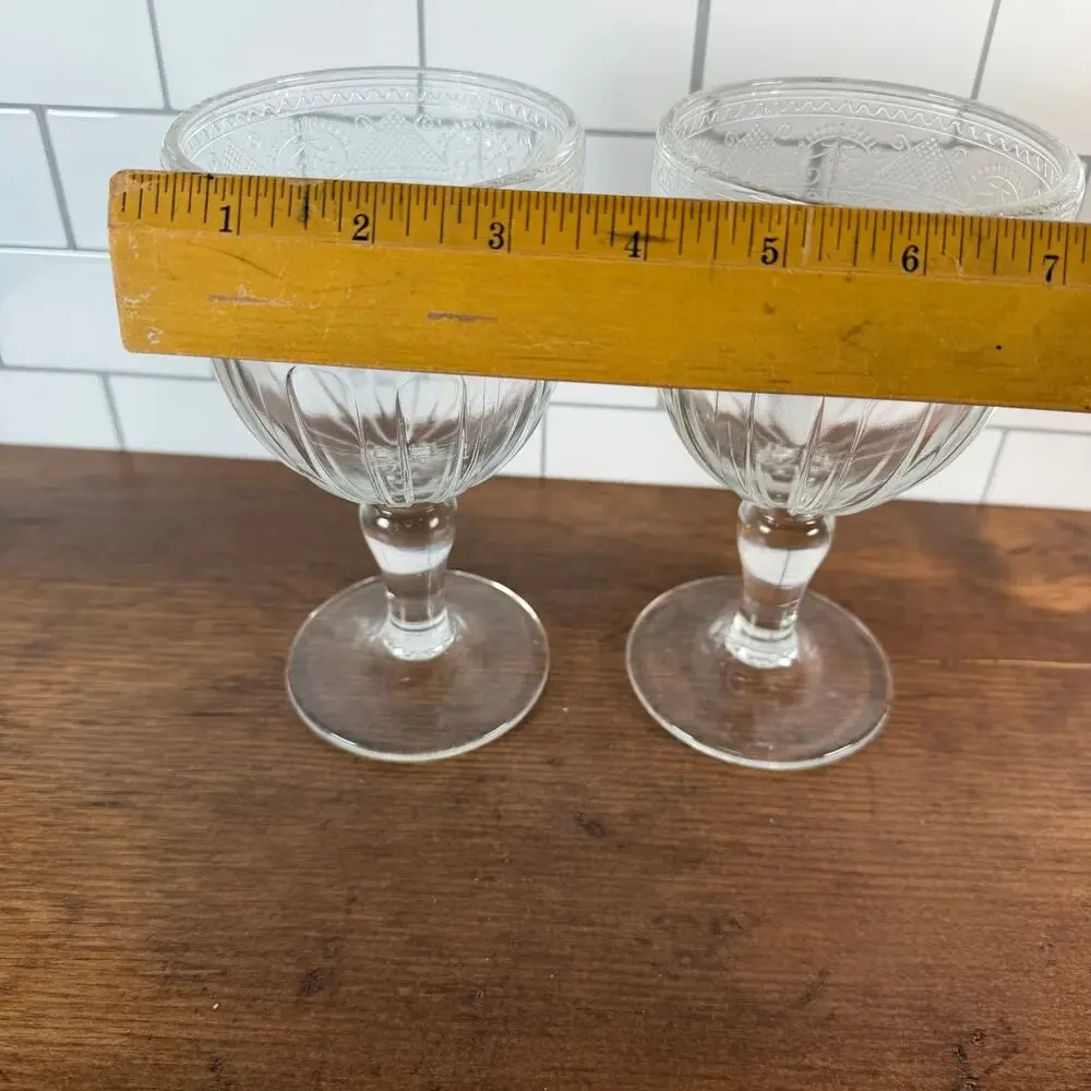 Vintage Ralph Lauren Emma Crystal Water Goblets Set of 2